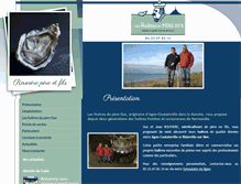 Tablet Screenshot of huitresdeblainville.com